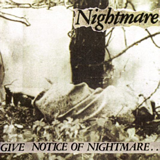 NIGHTMARE Give Notoce Of Nightmare / LP Member 40+34